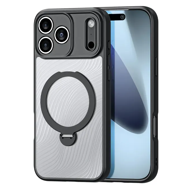 Coque iPhone 17 Pro Aimo Series avec Anneau Support MagSafe