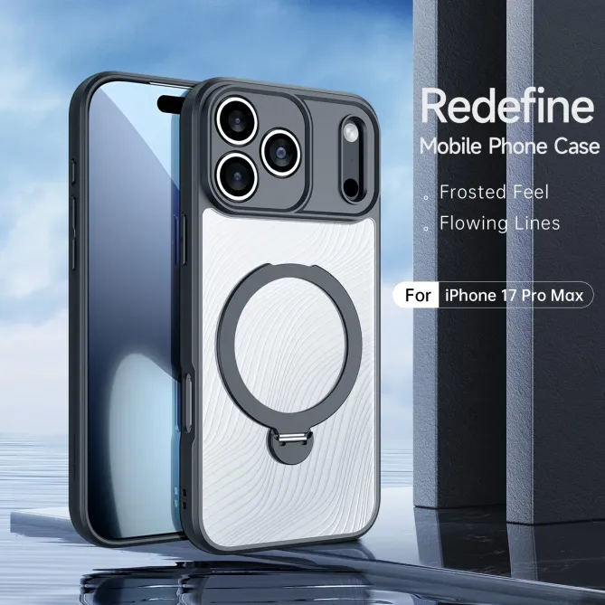 Coque iPhone 17 Pro Aimo Series avec Anneau Support MagSafe