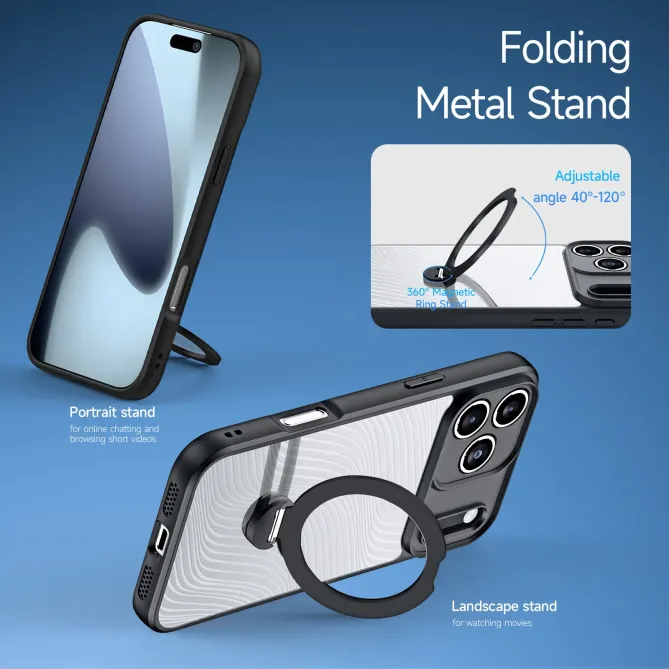 Coque iPhone 17 Pro Aimo Series avec Anneau Support MagSafe
