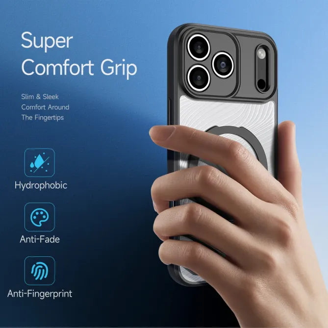 Coque iPhone 17 Pro Aimo Series avec Anneau Support MagSafe