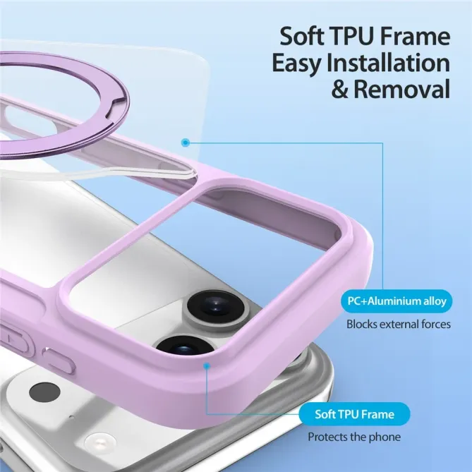 Housse iPhone 17 Pro à Rabat et Support Rotatif | Skin X Pro