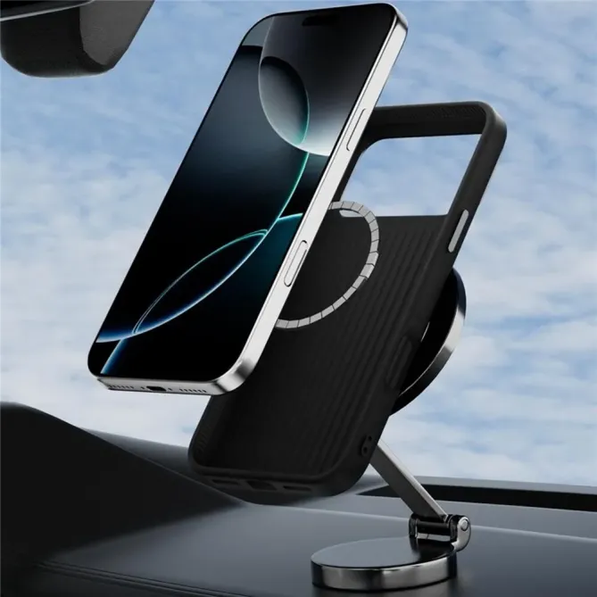 Coque iPhone 17 Pro Racing Noir et Orange