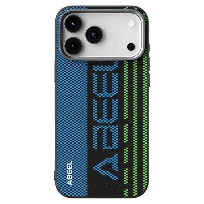 Coque iPhone 17 Pro Racing Compatible MagSafe - Bleu