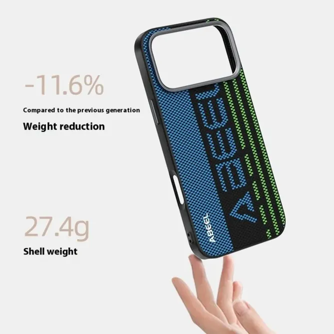 Coque iPhone 17 Pro Racing Compatible MagSafe - Bleu