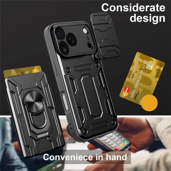 Coque iPhone 17 Pro à Porte-Carte Coulissant | VAULT