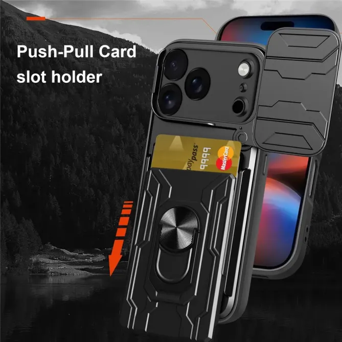 Coque iPhone 17 Pro à Porte-Carte Coulissant | VAULT