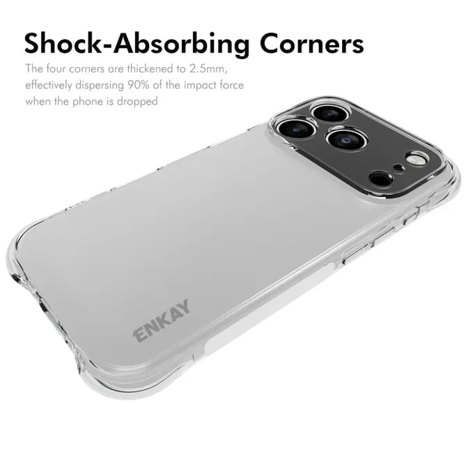 Protection Coque iPhone 17 Pro ENKAY Transparent