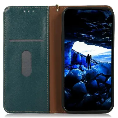 Étui iPhone 17 Pro en Cuir Nappa | KHAZNEH Bleu Paon - photo 13