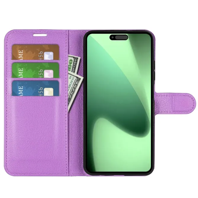 Housse iPhone 17 Pro portefeuille style cuir