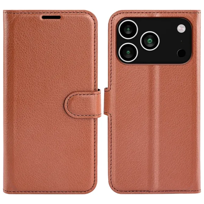 Housse iPhone 17 Pro portefeuille style cuir