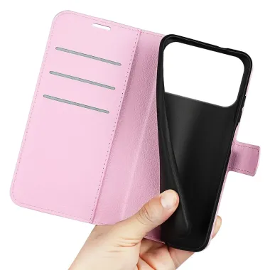 Housse iPhone 17 Pro portefeuille style cuir Rose - photo 27