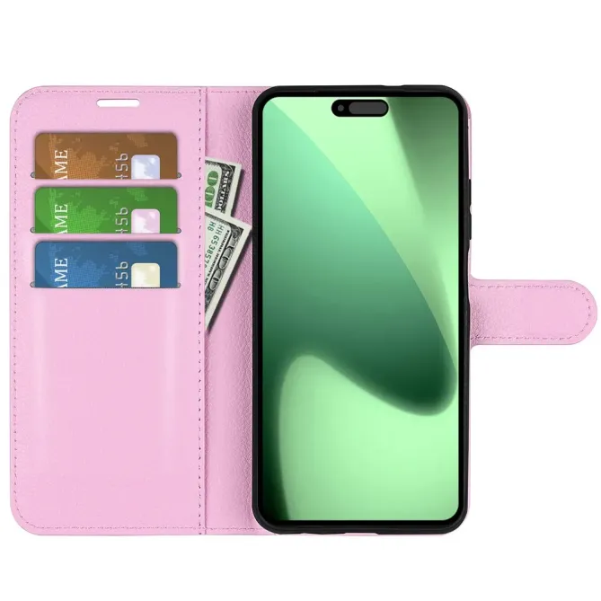 Housse iPhone 17 Pro portefeuille style cuir