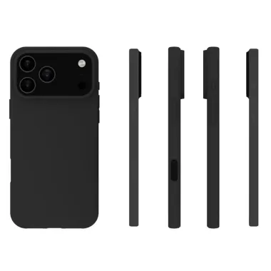 Coque Noire Mat iPhone 17 Pro avec Verre Trempé