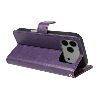 Housse iPhone 17 Pro Sylvette simili cuir avec lanière Violet - photo 23