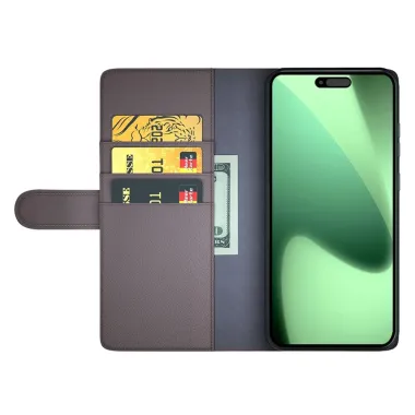 Étui iPhone 17 Pro portefeuille en cuir premium