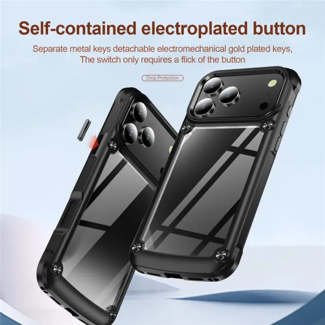 Coque iPhone 17 Pro Antichoc à Accents Métalliques | ARMORLUX