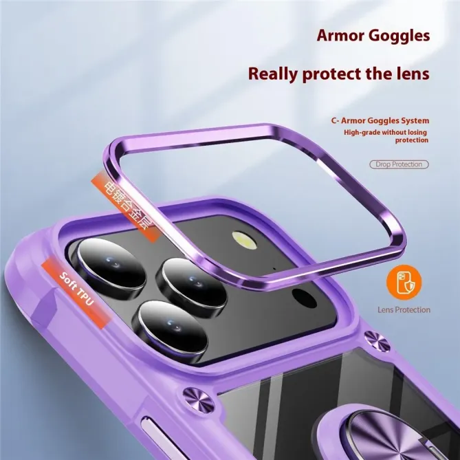 Protection coque iPhone 17 Pro Antichoc avec anneau