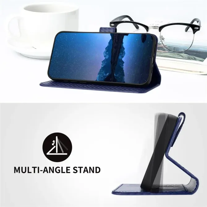 Housse iPhone 17 Pro à Texture Carbone et Lanière