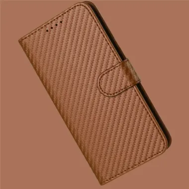 Housse iPhone 17 Pro à Texture Carbone et Lanière Marron - photo 18