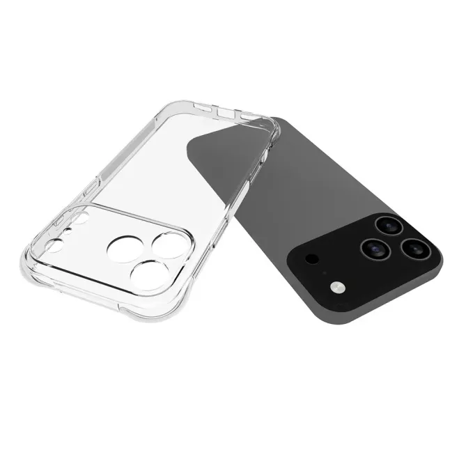 Pack iPhone 17 Pro | Coque Coins Renforcés Transparente avec Verre Tre