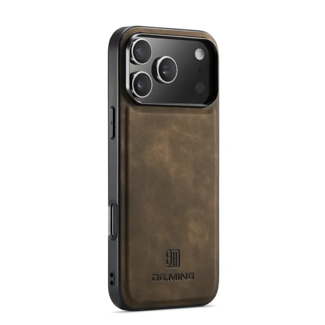Coque iPhone 17 Pro DG.MING imitation cuir