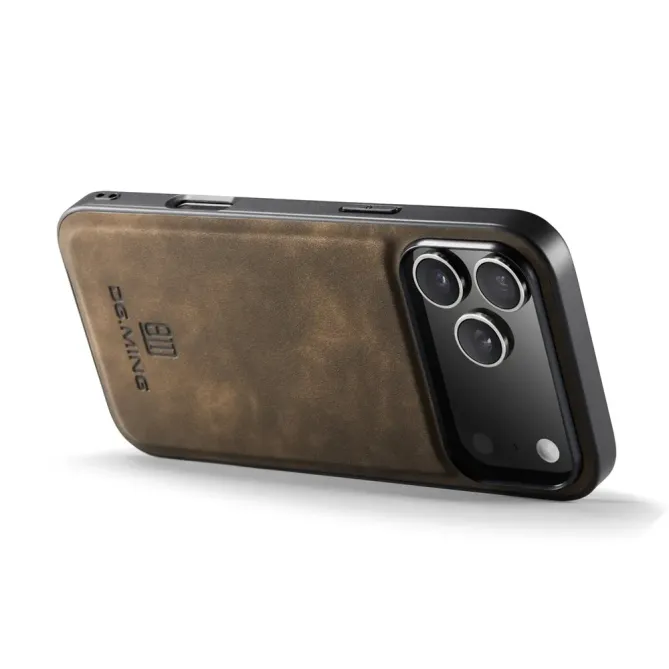 Coque iPhone 17 Pro DG.MING imitation cuir