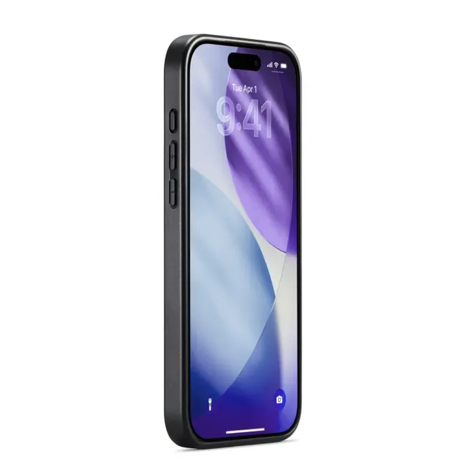 Coque iPhone 17 Pro DG.MING imitation cuir