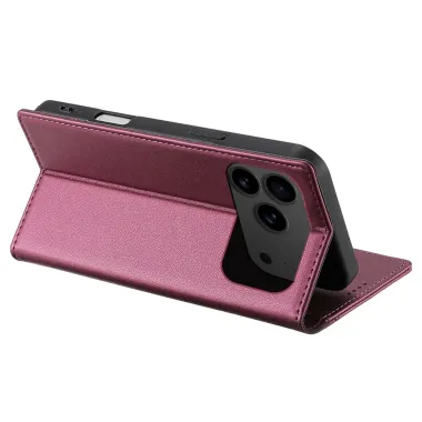 Housse iPhone 17 Pro N.BEKUS avec Rabat Flip Vin Rouge - photo 9