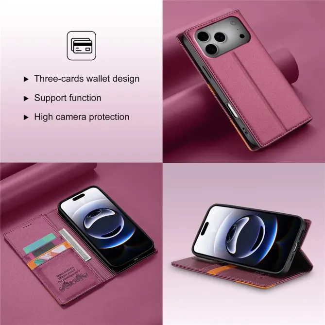Housse iPhone 17 Pro N.BEKUS avec Rabat Flip