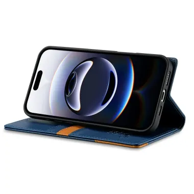 Housse iPhone 17 Pro N.BEKUS avec Rabat Flip Bleu marine - photo 16