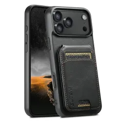 Coque iPhone 17 Pro Porte-Cartes Effet Cuir Ciré | H02