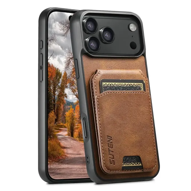 Coque iPhone 17 Pro Porte-Cartes Effet Cuir Ciré | H02