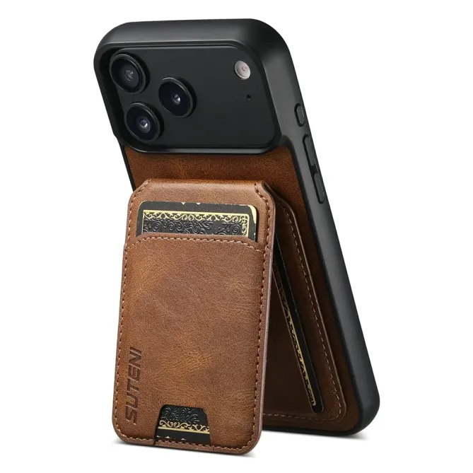 Coque iPhone 17 Pro Porte-Cartes Effet Cuir Ciré | H02