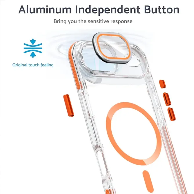 Coque iPhone Air Transparente avec Béquille d'Objectif