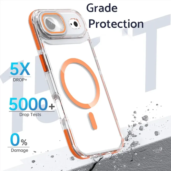 Coque iPhone Air Transparente avec Béquille d'Objectif