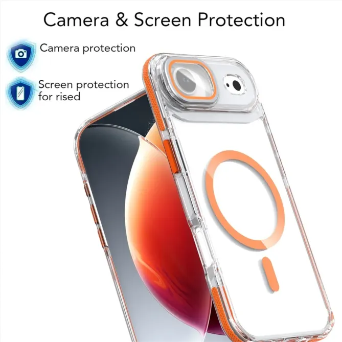 Coque iPhone Air Transparente avec Béquille d'Objectif