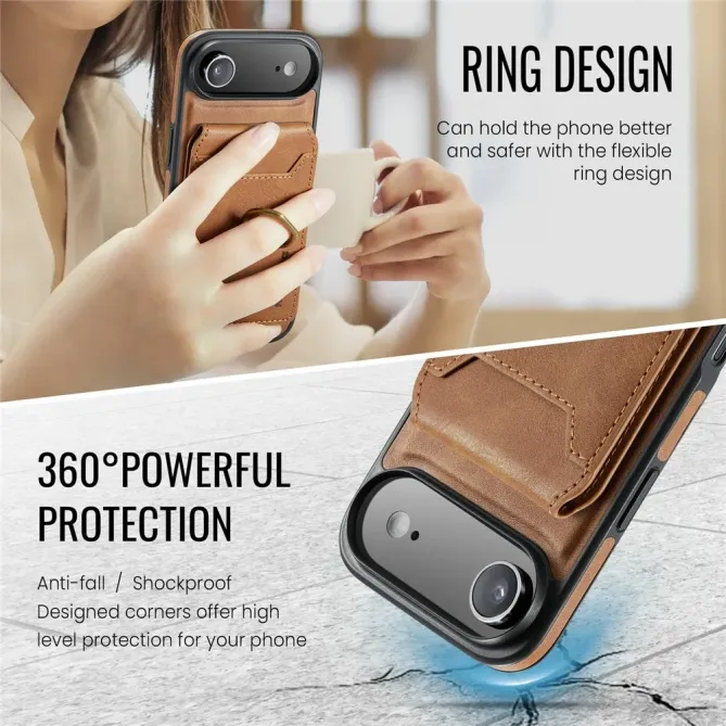 Coque iPhone Air avec Porte-Cartes et Anneau | K1