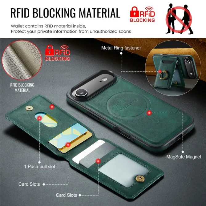 Coque iPhone Air avec Porte-Cartes et Anneau | K1