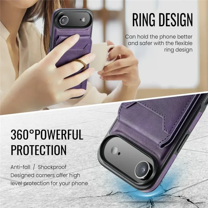 Coque iPhone Air avec Porte-Cartes et Anneau | K1