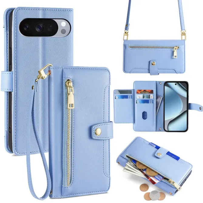 Housse Google Pixel 10 Pro XL Portefeuille avec Lanière