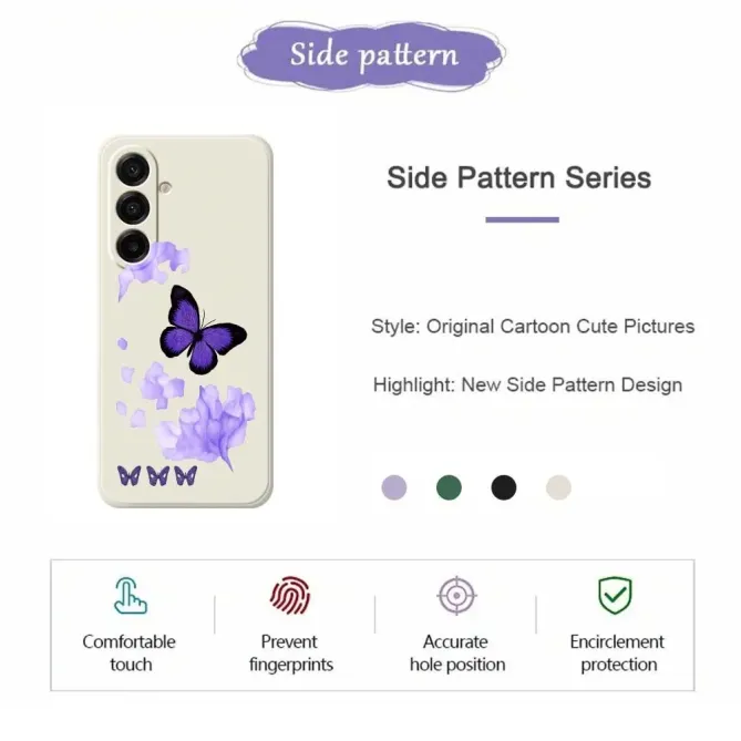 Coque Samsung Galaxy A17 5G Papillon Aquarelle