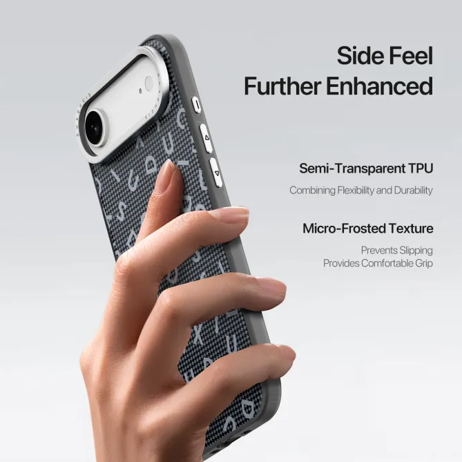 Coque iPhone Air Motif Typographique MagSafe