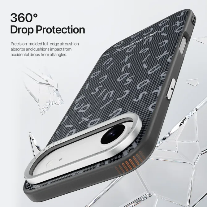 Coque iPhone Air Motif Typographique MagSafe