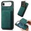 Coque iPhone Air avec porte-cartes magnétique | Montparnasse Vert foncé
