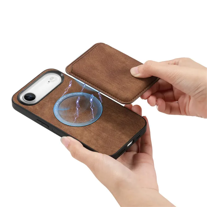 Coque iPhone Air avec porte-cartes magnétique | Montparnasse Marron - photo 9