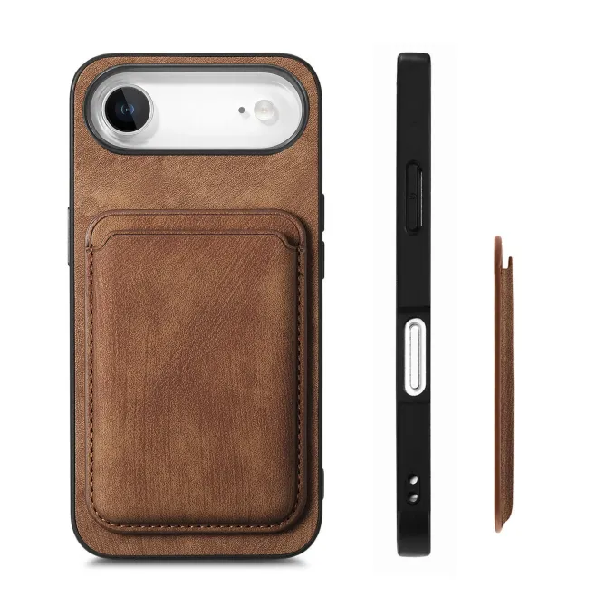 Coque iPhone Air avec porte-cartes magnétique | Montparnasse Marron - photo 11