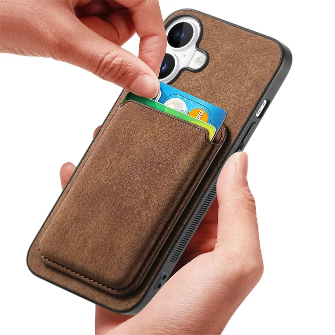 Coque iPhone Air avec porte-cartes magnétique | Montparnasse Marron - photo 12