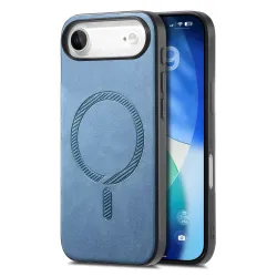 Coque iPhone Air Imitation Cuir Compatible MagSafe