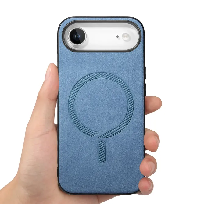 Coque iPhone Air Imitation Cuir Compatible MagSafe