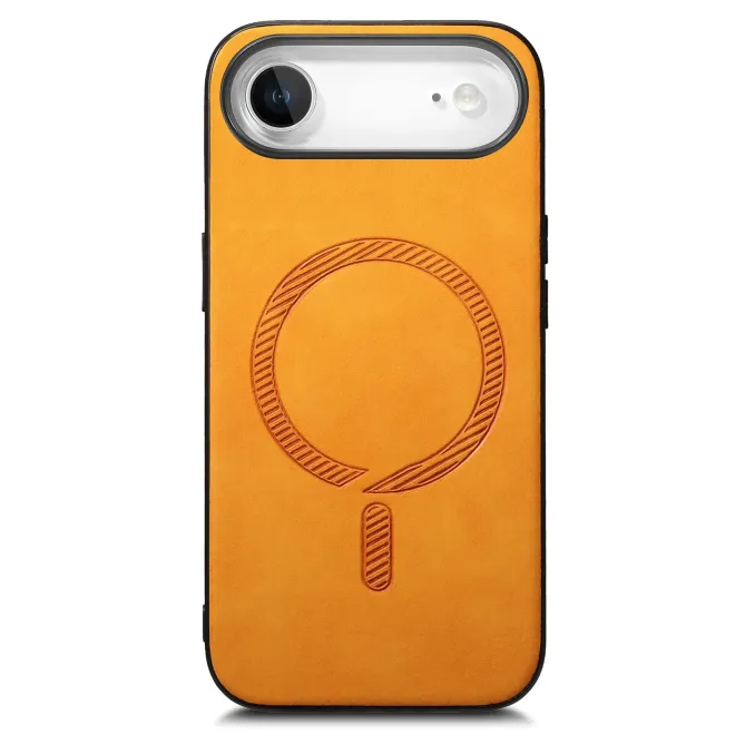 Coque iPhone Air Imitation Cuir Compatible MagSafe